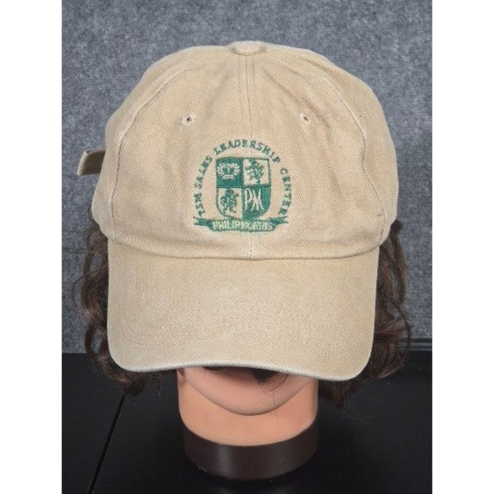 VTG Falcon Headwear Philip Morris TSM Sales Leadership Tan Khaki Strapback Hat